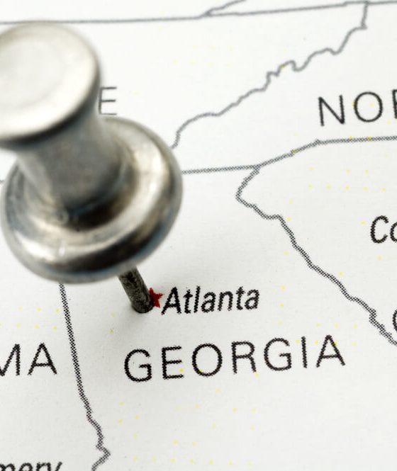 Map of Georgia in the US - Velox, cheap auto insurance in Georgia