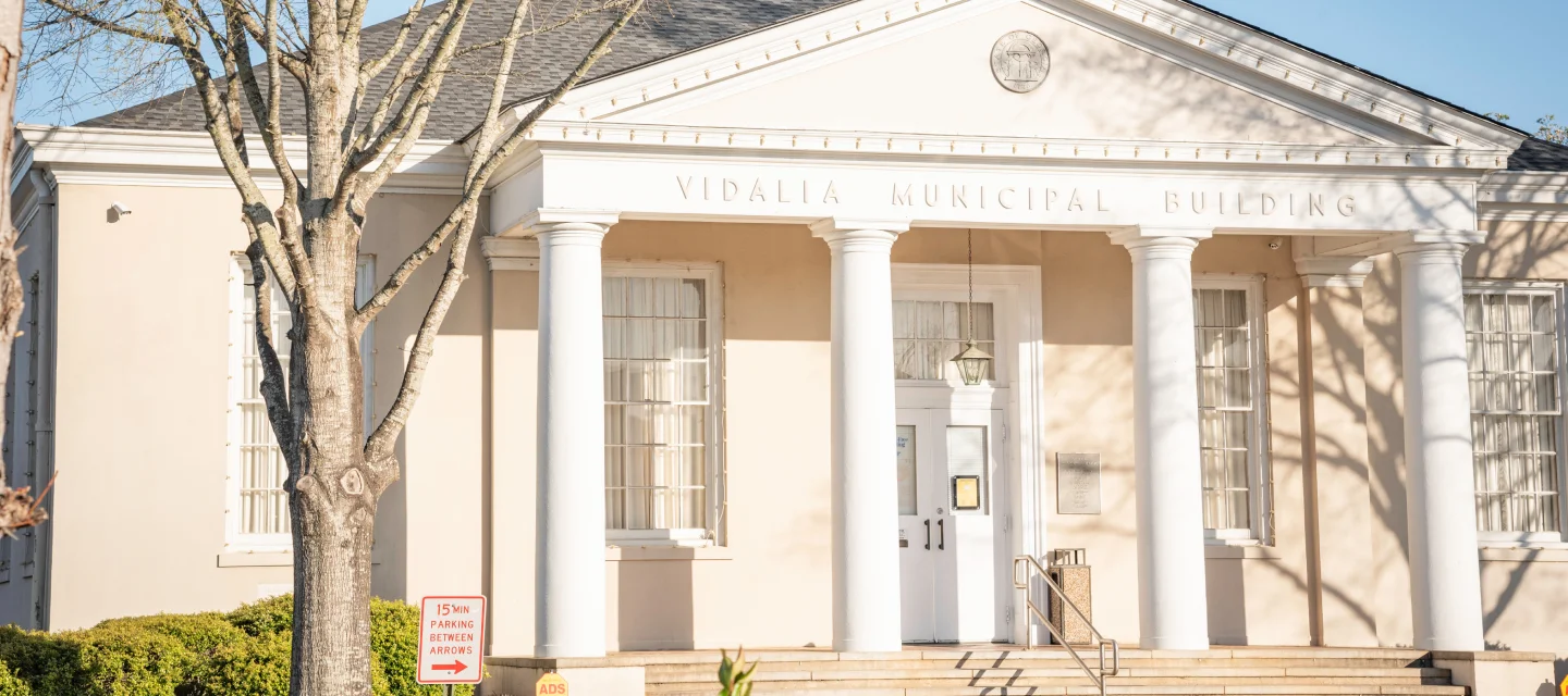 Vidalia Municipal Building in Vidalia, GA.