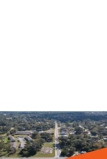 Aerial drone photos of Waycross, GA